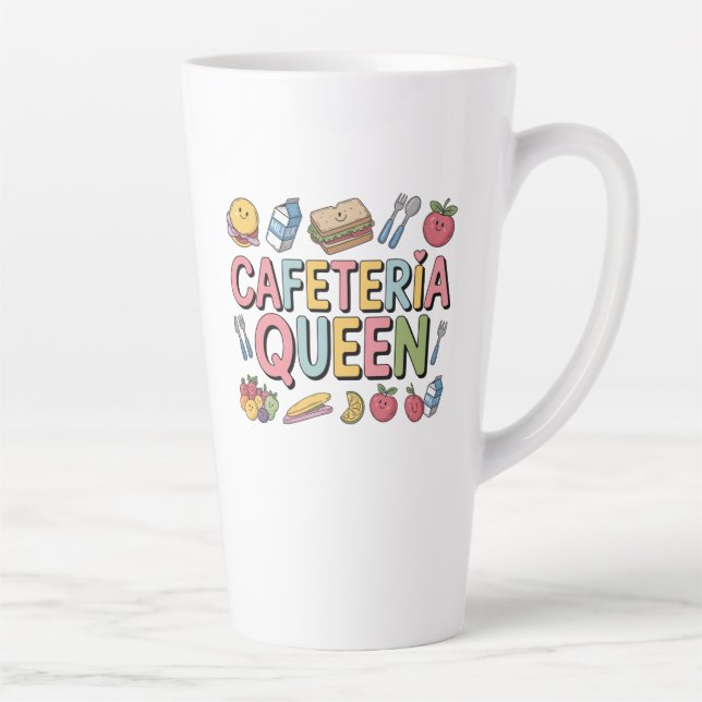 Tasse Latte Cafétéria Queen (Droite)