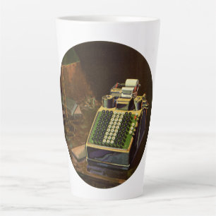 Tasse Latte Calculatrice comptable Comptometer d'entreprise vi