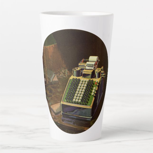 Tasse Latte Calculatrice comptable Comptometer d'entreprise vi (Devant)