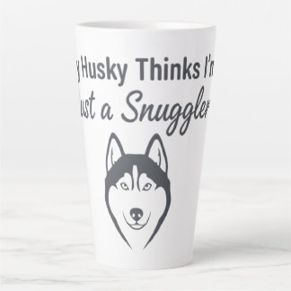 Tasse Latte Câlins drôles de chien Husky