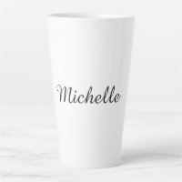 Calligraphie Nom Creative Trendy White