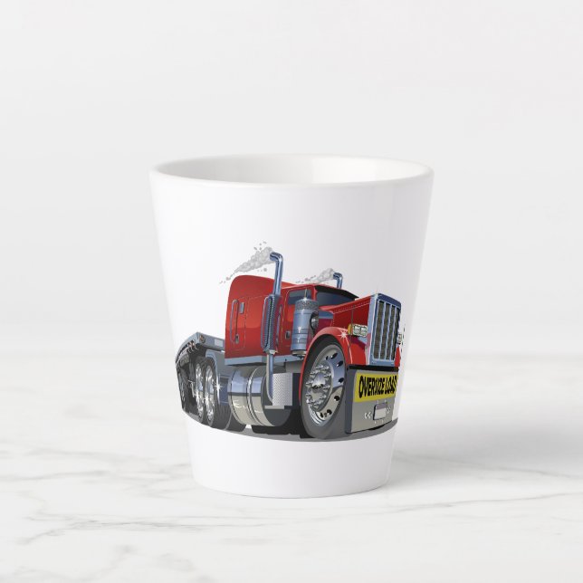 Tasse Latte Camion semi-caricature (Devant)