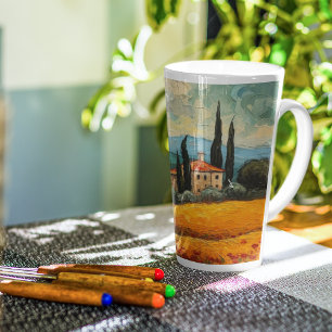 Tasse Latte Campagne toscane Italie van Gogh