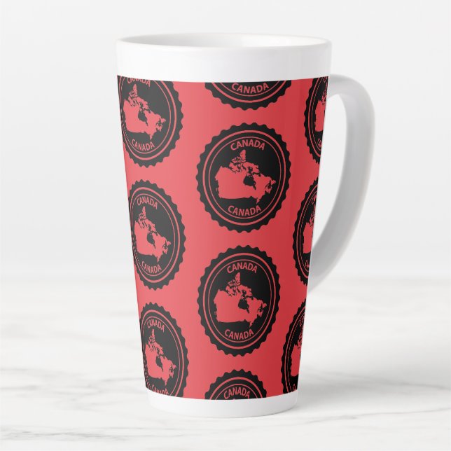 Tasse Latte Canada (Angle droit)