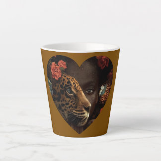 Tasse Latte Caneca Afro Lion