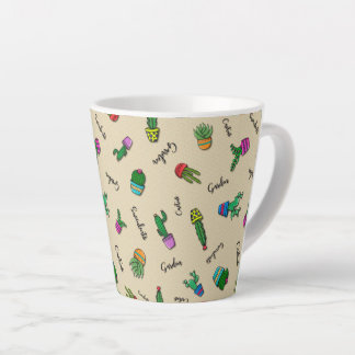 Tasse Latte Caneca Linha Cactus
