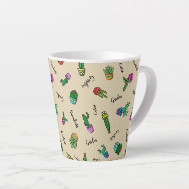Tasse Latte Caneca Linha Cactus (Angle droit)