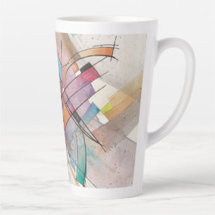 Tasse Latte CANTATA en TONALITÉ PASTELLEUSE Art Abstrait