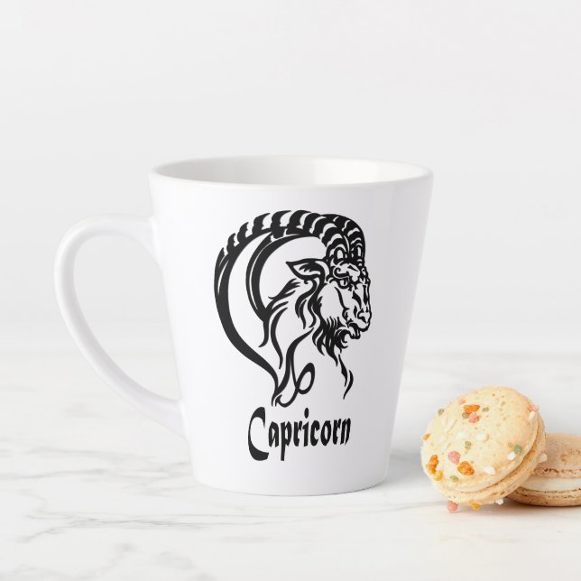 Tasse Latte Capricorne Zodiaque de chèvre de mer (En situation)