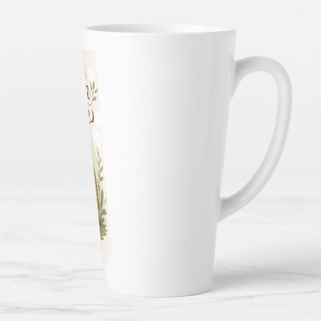Tasse Latte Capybara à l'heure du thé | Capybara mignon buvant (Droite)
