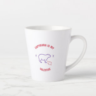 Tasse Latte Capybara animal mignon couple mari femme petit ami
