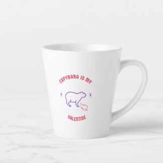 Tasse Latte Capybara animal mignon couple mari femme petit ami