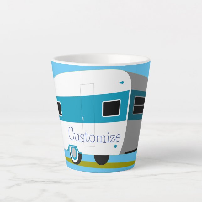 Tasse Latte Caravan Camper RV Thunder_Cove (Devant)