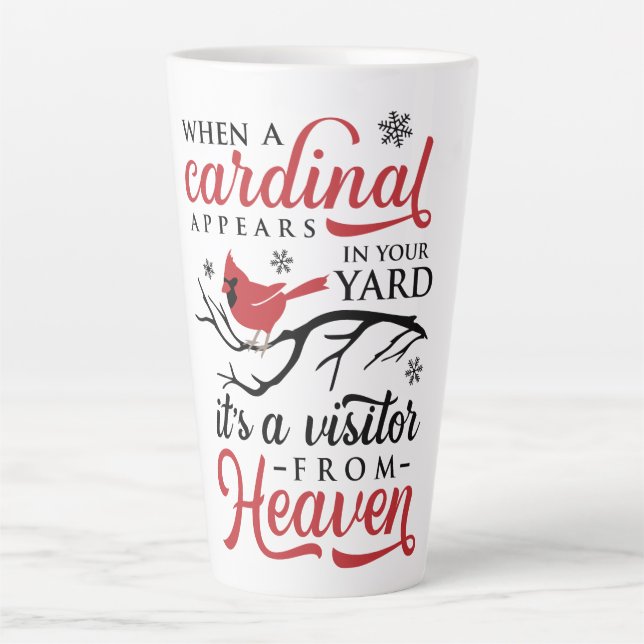 Tasse Latte cardinal apparaît  (Devant)