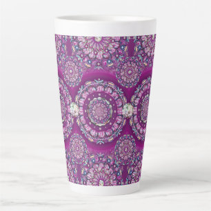 Tasse Latte Cardinal rouge Rosace