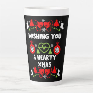 Tasse Latte Cardiologie Noël Cadeaux Médicales du personnel