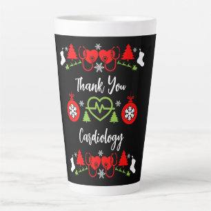 Tasse Latte Cardiologie Noël Cadeaux Médicales du personnel