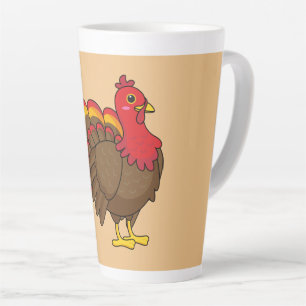 Tasse Latte Caricature mignonne Turquie