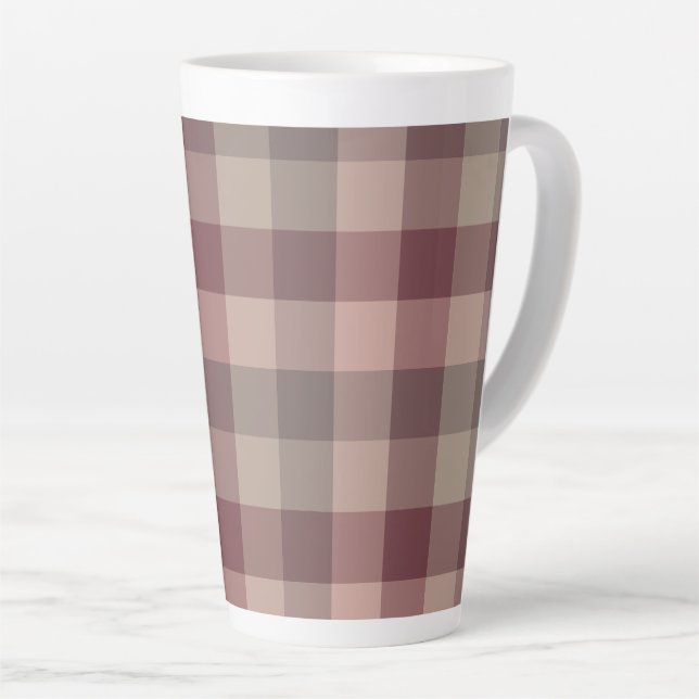 Tasse Latte Carreau blushwood (Angle droit)
