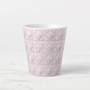 Tasse Latte Carreau en céramique rose pâle