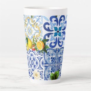 Tasse Latte Carrelage méditerranéen, majolica, style sicilien