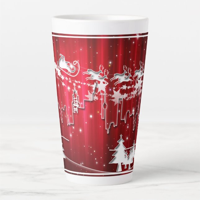 Tasse Latte Carrières de Noël (Devant)