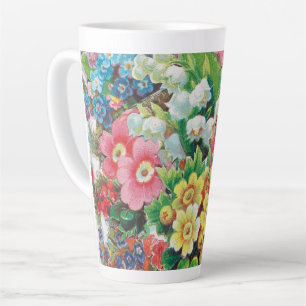 Tasse Latte Carte de la Saint-Valentin de l'ère victorienne, b