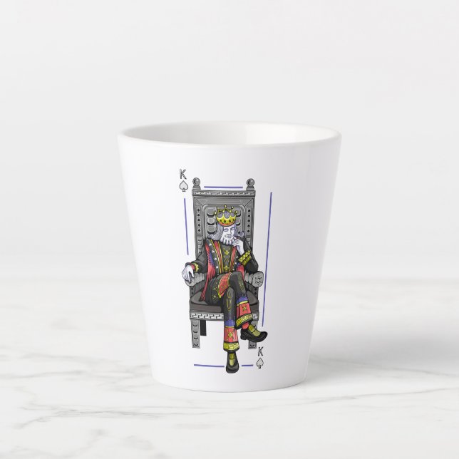 Tasse Latte Carte King (Devant)