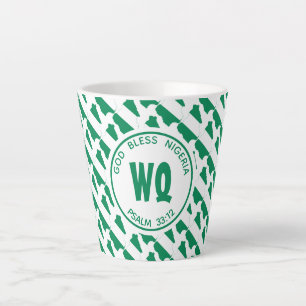 Tasse Latte CARTE NIGERIA   Patriotique   Nigéria
