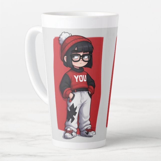 Tasse Latte Cartoon characters  (Angle gauche)