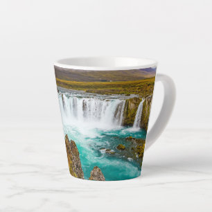 Tasse Latte Cascade de Godafoss, Islande