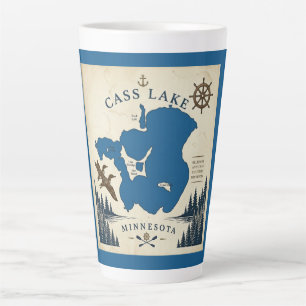 Tasse Latte Cass Lake, Minnesota Maison de vacances & Cadeaux