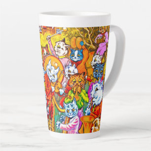 Tasse Latte Cat Musical Band