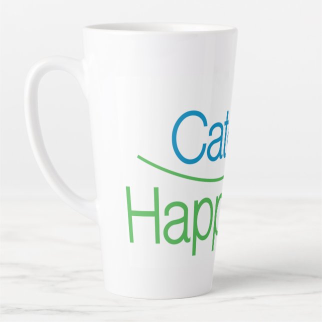 Tasse Latte Catch Happiness in your moments! (Gauche)