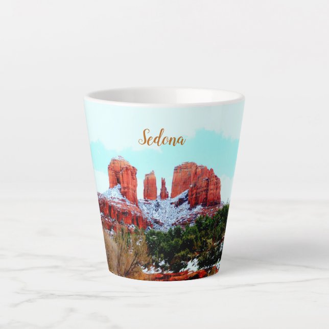 Tasse Latte Cathedral Rock Sedona Thunder Cove (Devant)