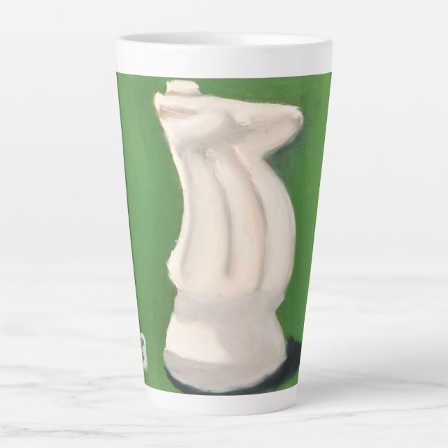 Tasse Latte Cavalier blanc (Devant)