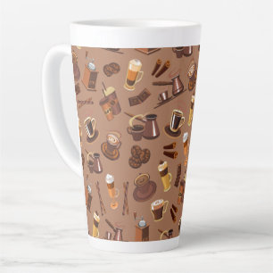 Tasse Latte Ce modèle cool de fabrication de café coloré