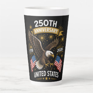 Tasse Latte célébration du 250e anniversaire de l'aigle à tête