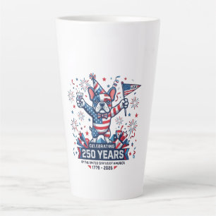 Tasse Latte Célébration du 250e anniversaire des États-Unis Fr