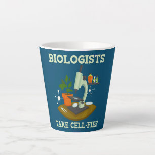 Tasse Latte Cellfies Drôle I Heart Love Science Biologie