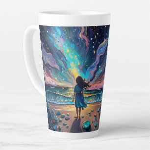 Tasse Latte celui qui cherche à arracher les étoiles.