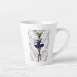 Tasse Latte Cerf de Ballerina en bleu