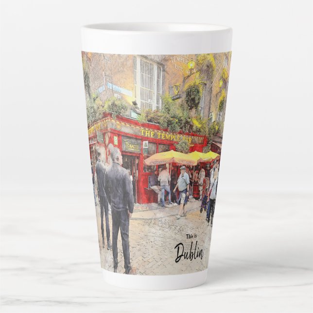 Tasse Latte C'est Dublin-Irlande (Devant)