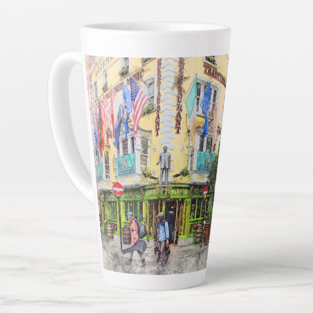 Tasse Latte C'est Dublin-Irlande (Angle gauche)