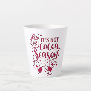 Tasse Latte C'est la saison du chocolat chaud Cacoa Noël