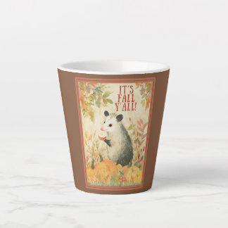 Tasse Latte C'est l'automne, vous tous, style opossum