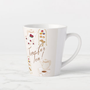 Tasse Latte C'est l'heure du thé !