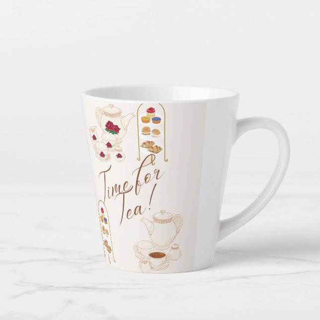 Tasse Latte C'est l'heure du thé ! (Droite)