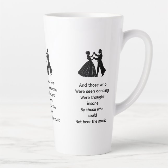 Tasse Latte Ceux qui furent vus en train de danser (Droite)