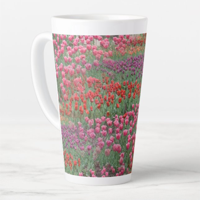 Tasse Latte Champ De Tulipes (Angle gauche)